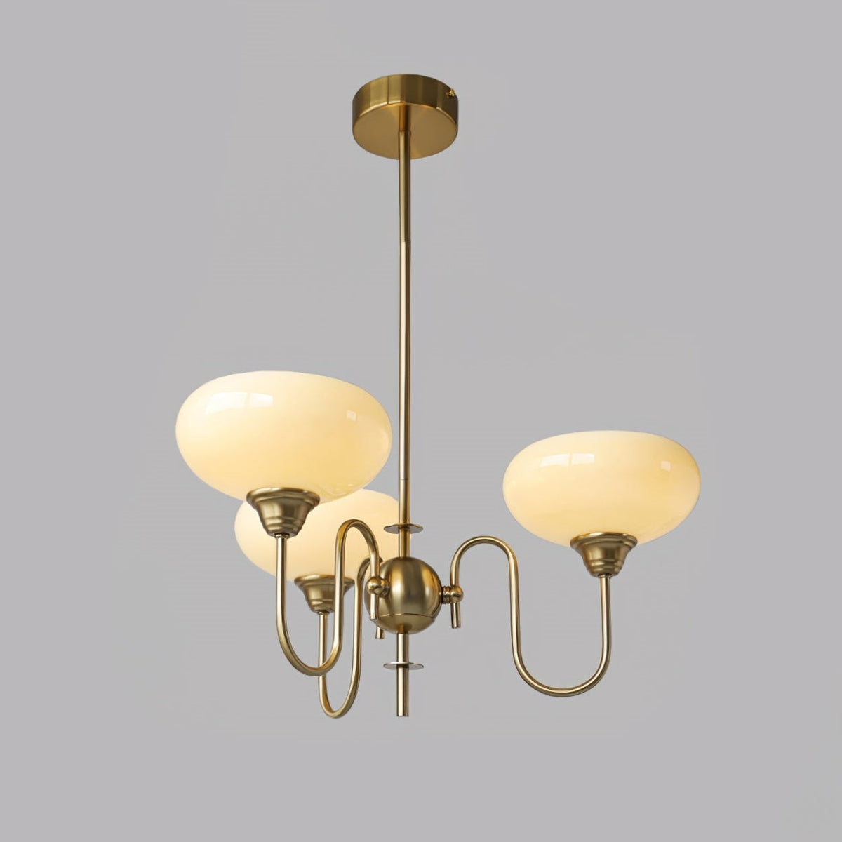 Arisha candelabru din metal și sticlă, vintage, LED, pentru living