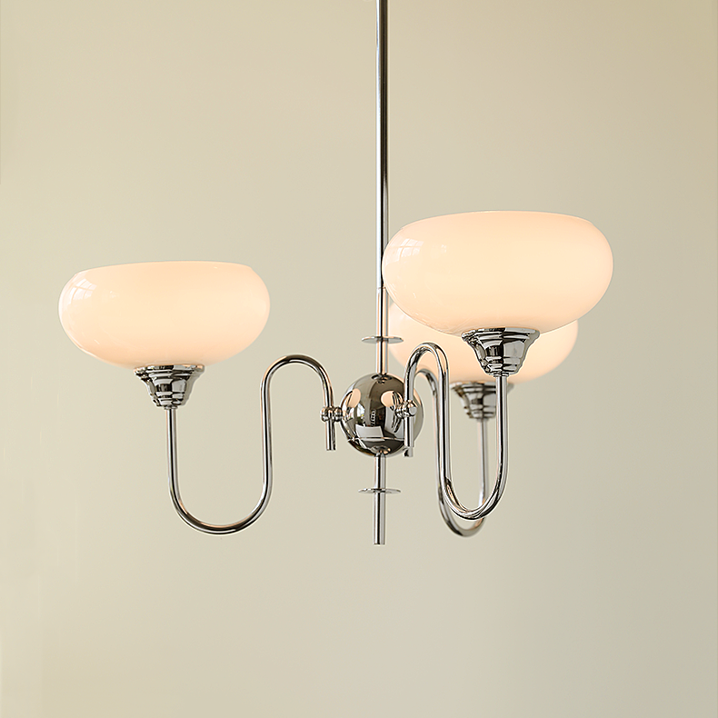 Arisha candelabru din metal și sticlă, vintage, LED, pentru living