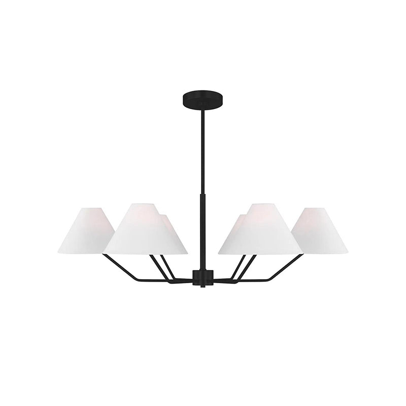 Kevenor candelabru din alamă și material textil, modern, conic