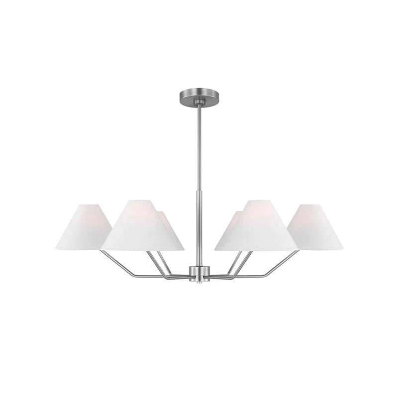 Kevenor candelabru din alamă și material textil, modern, conic