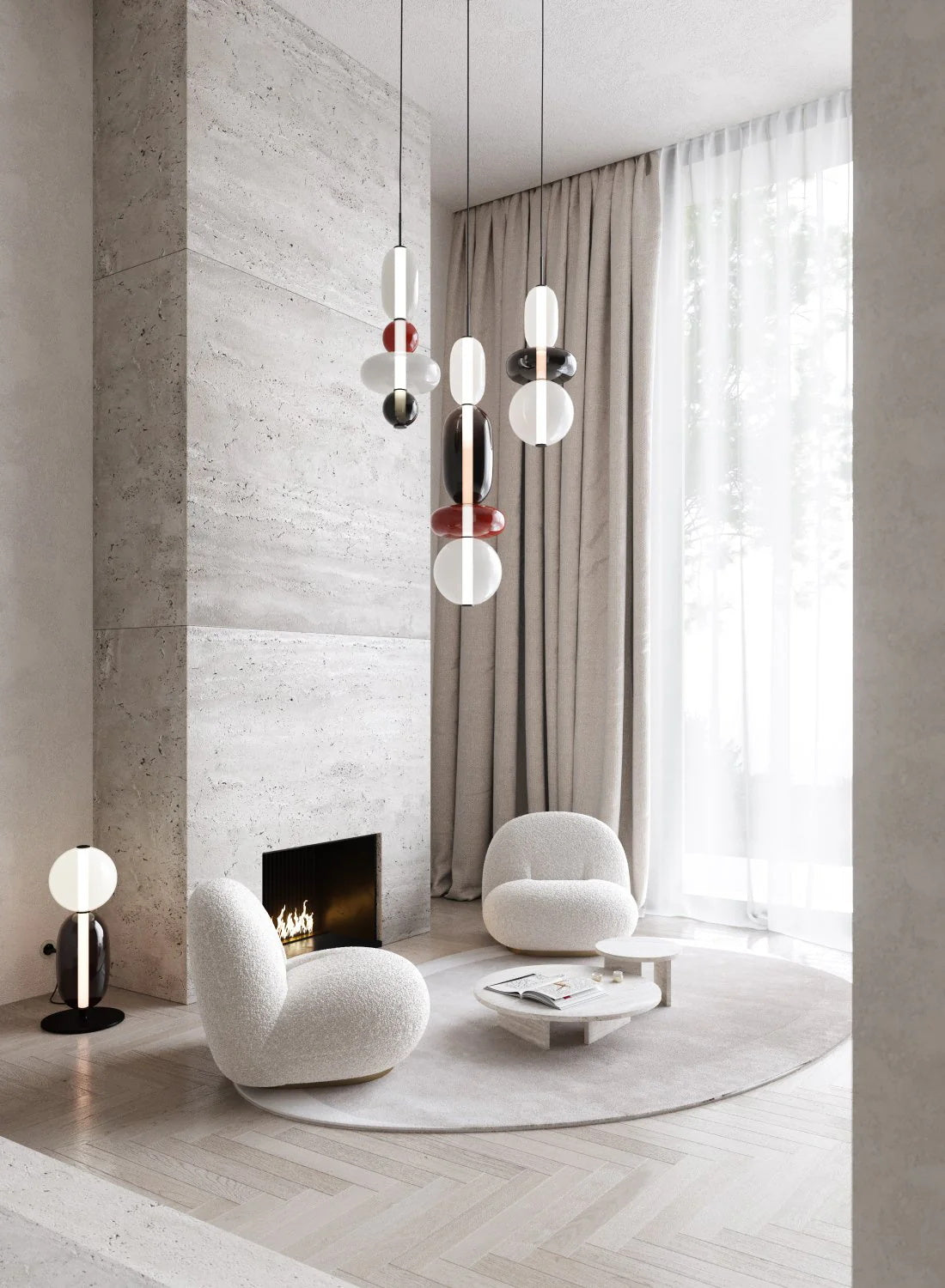 Velinian candelabru din sticlă