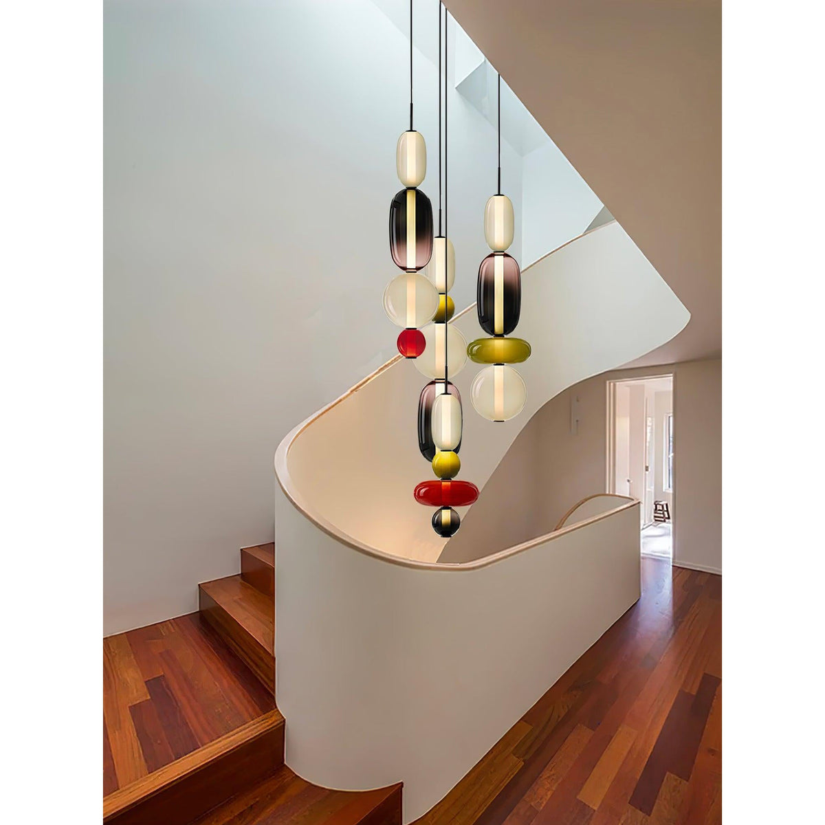 Velinian candelabru din sticlă