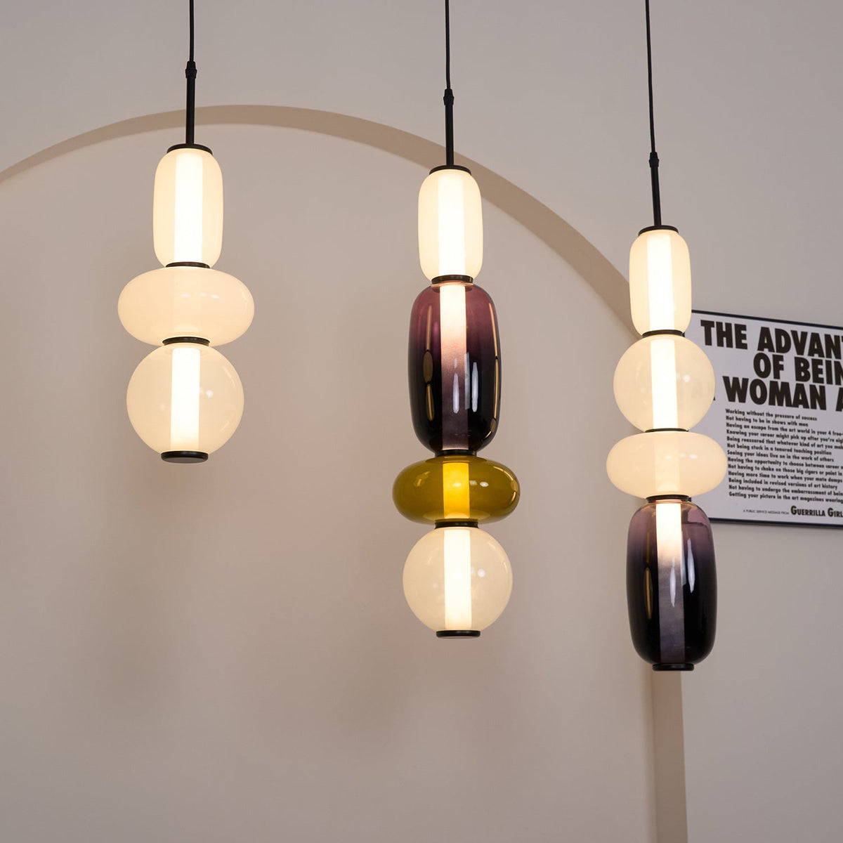 Eiriniella Candied lampă suspendată din sticlă