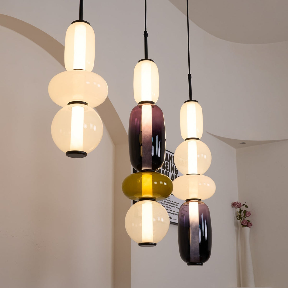 Eiriniella Candied lampă suspendată din sticlă