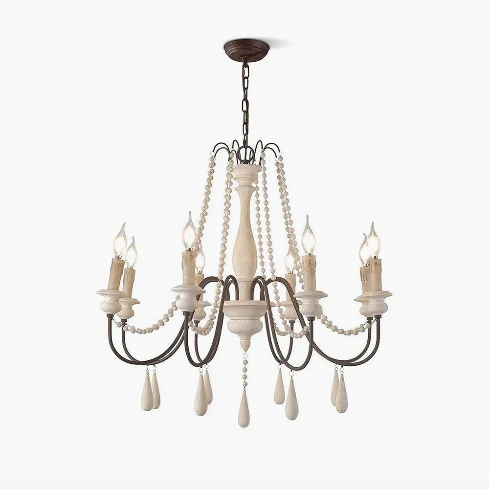 Liorerian candelabru cu Brațe în Formă de Scroll, Stil Rustic