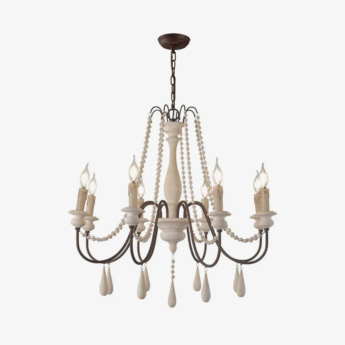 Liorerian candelabru cu Brațe în Formă de Scroll, Stil Rustic