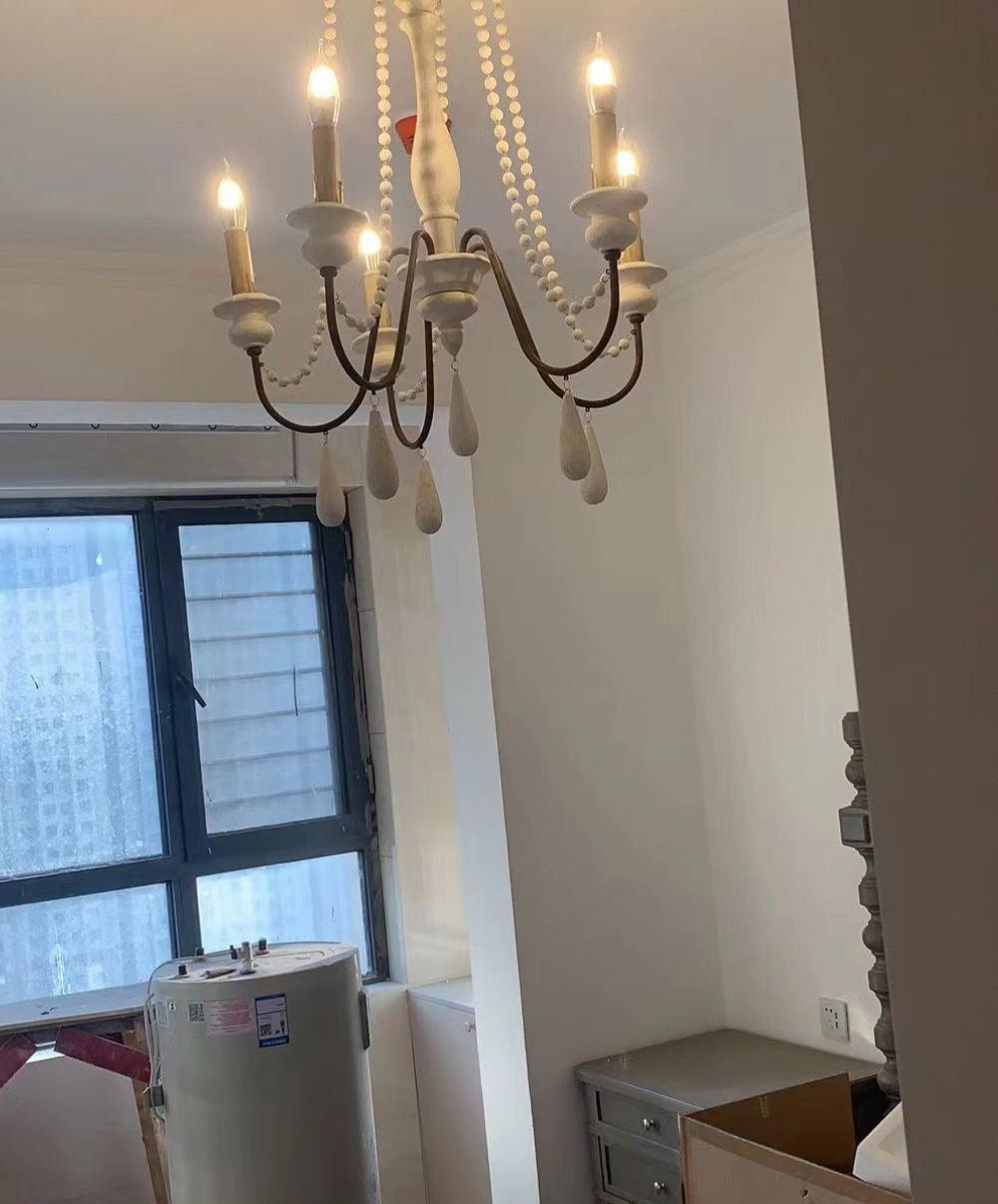 Liorerian candelabru cu Brațe în Formă de Scroll, Stil Rustic