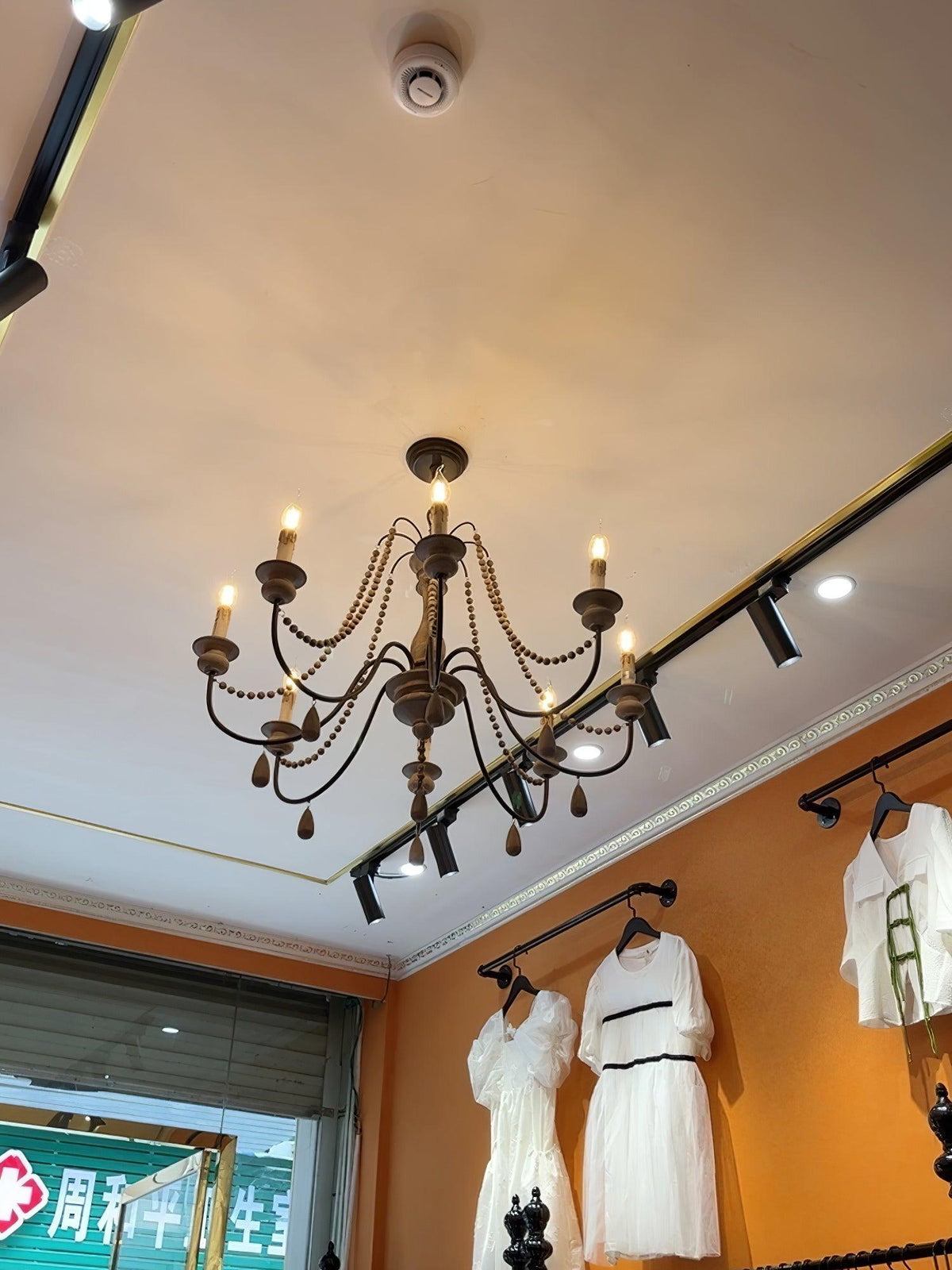 Liorerian candelabru cu Brațe în Formă de Scroll, Stil Rustic
