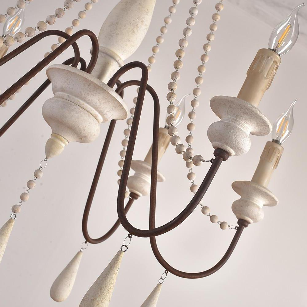 Liorerian candelabru cu Brațe în Formă de Scroll, Stil Rustic