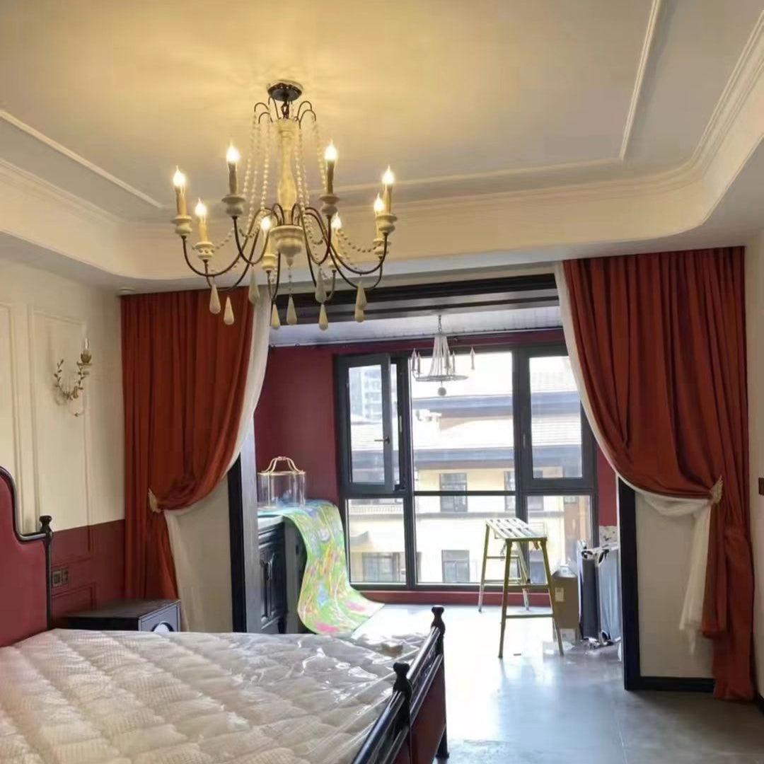 Liorerian candelabru cu Brațe în Formă de Scroll, Stil Rustic