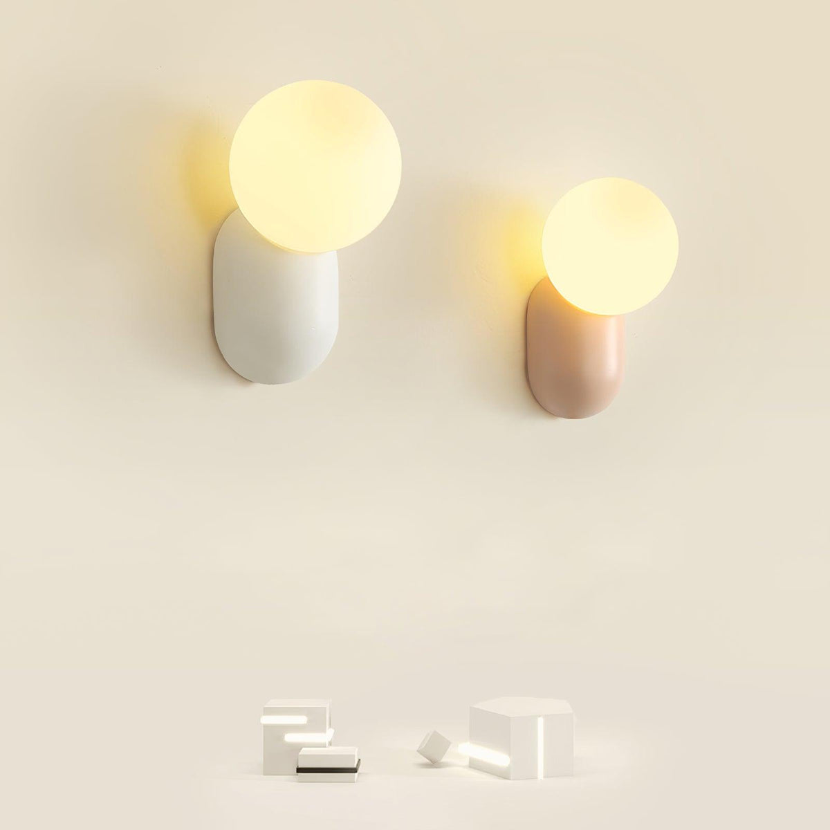 Nelo aplică de perete, minimalistă, cu glob