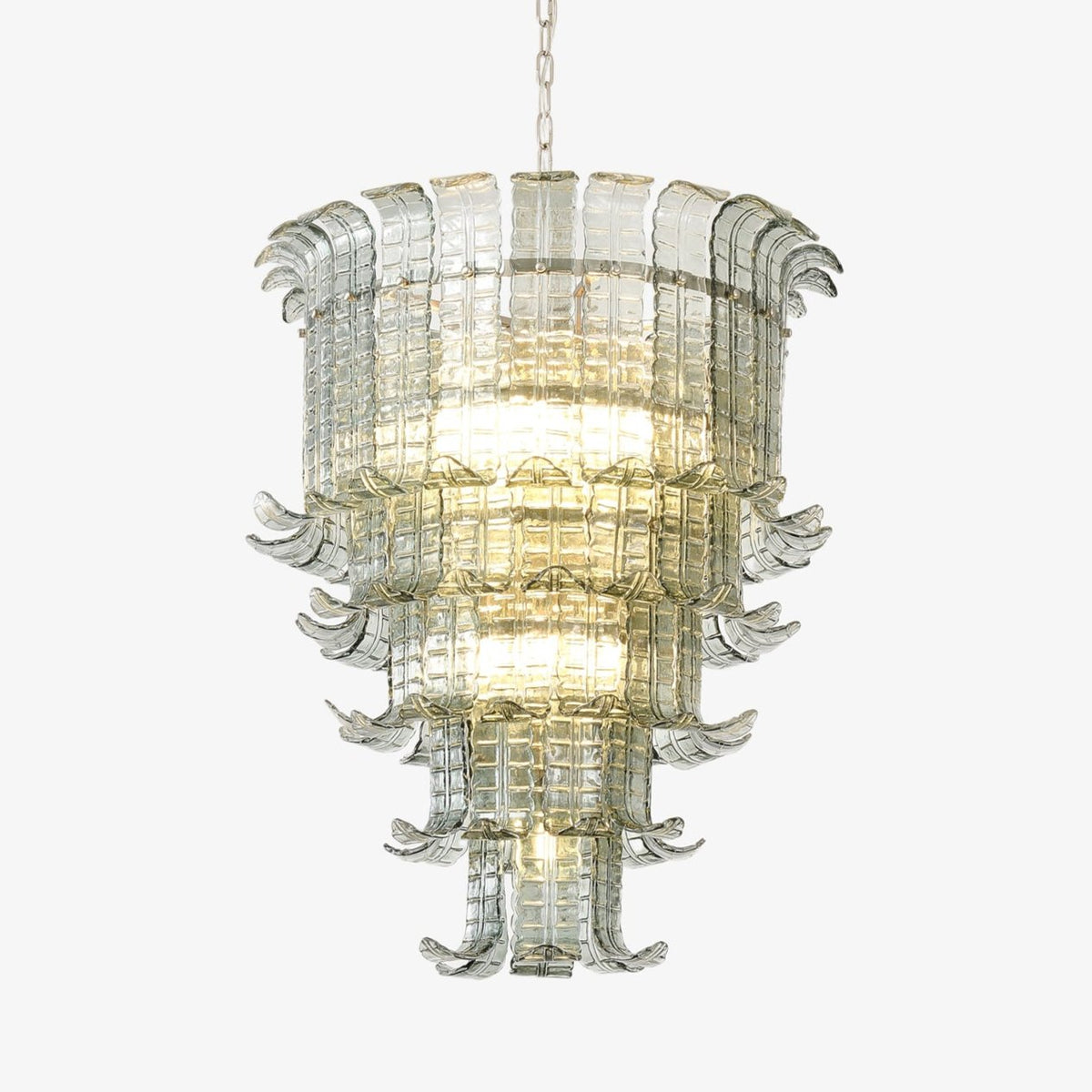 Yisk candelabru Cascade sticlă Murano În Trepte Vintage