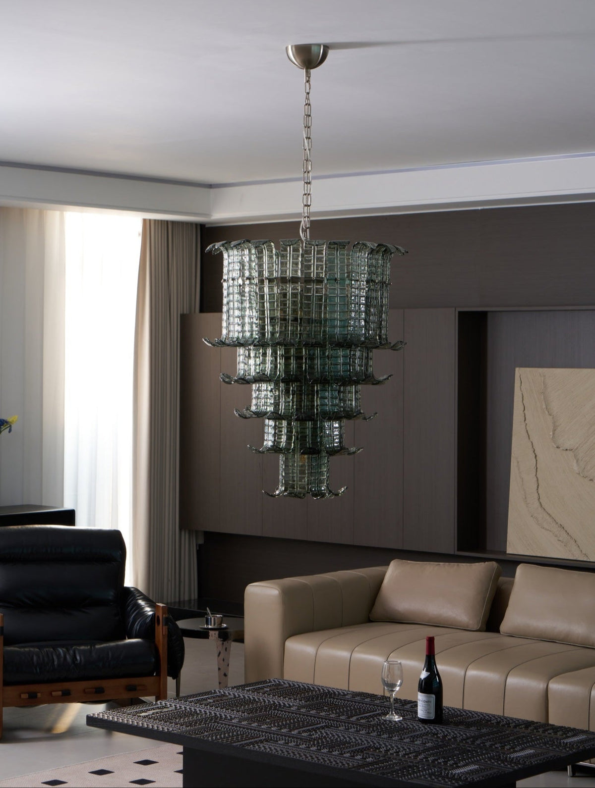 Yisk candelabru Cascade sticlă Murano În Trepte Vintage