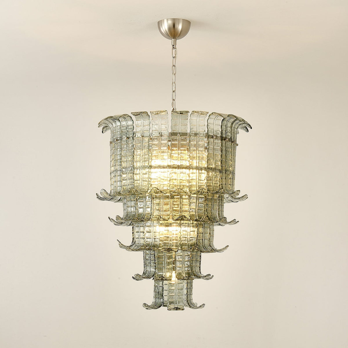 Yisk candelabru Cascade sticlă Murano În Trepte Vintage