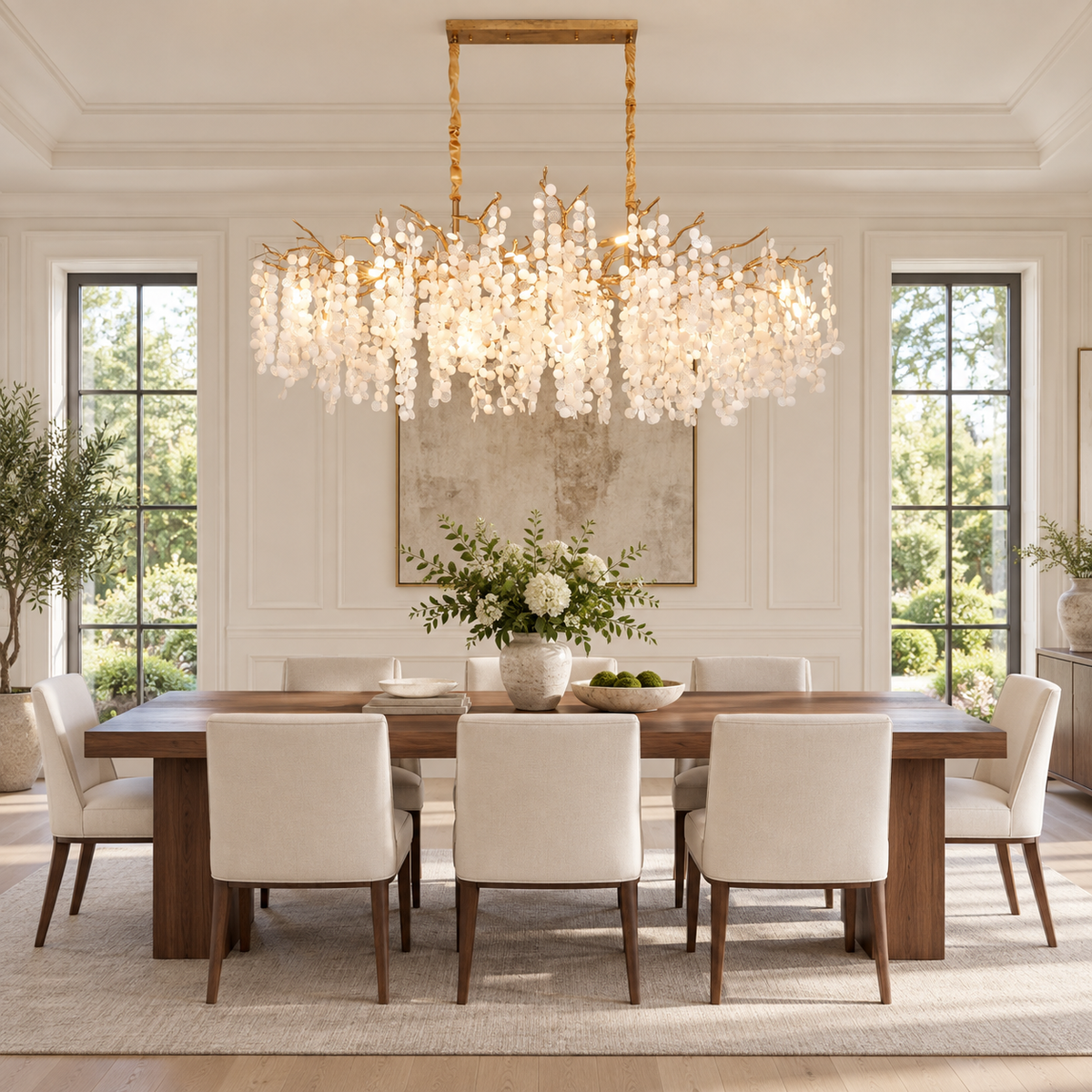 Haverford candelabru lung cu cascadă ramură