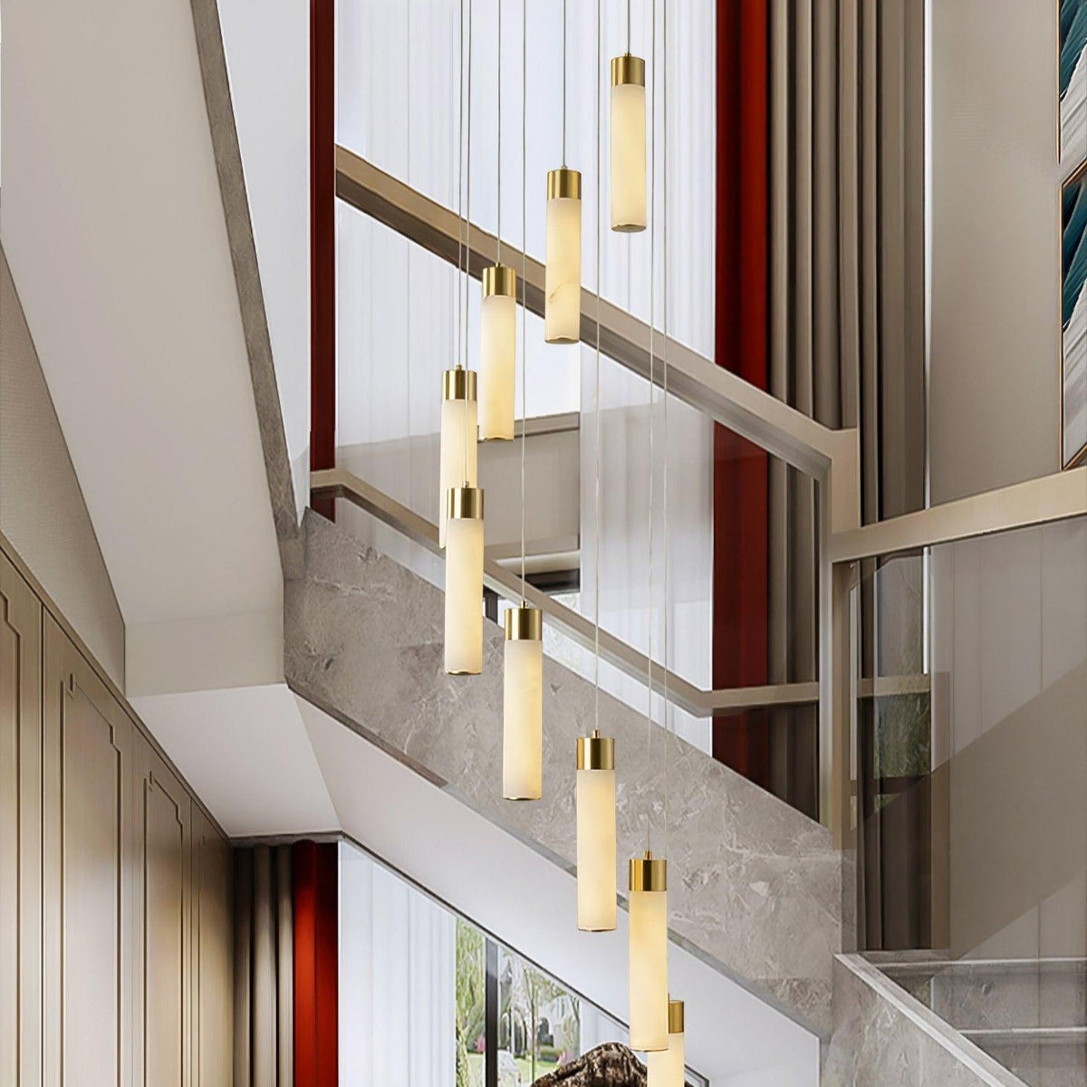 Aurelia modern alabastru candelabru Suspendat