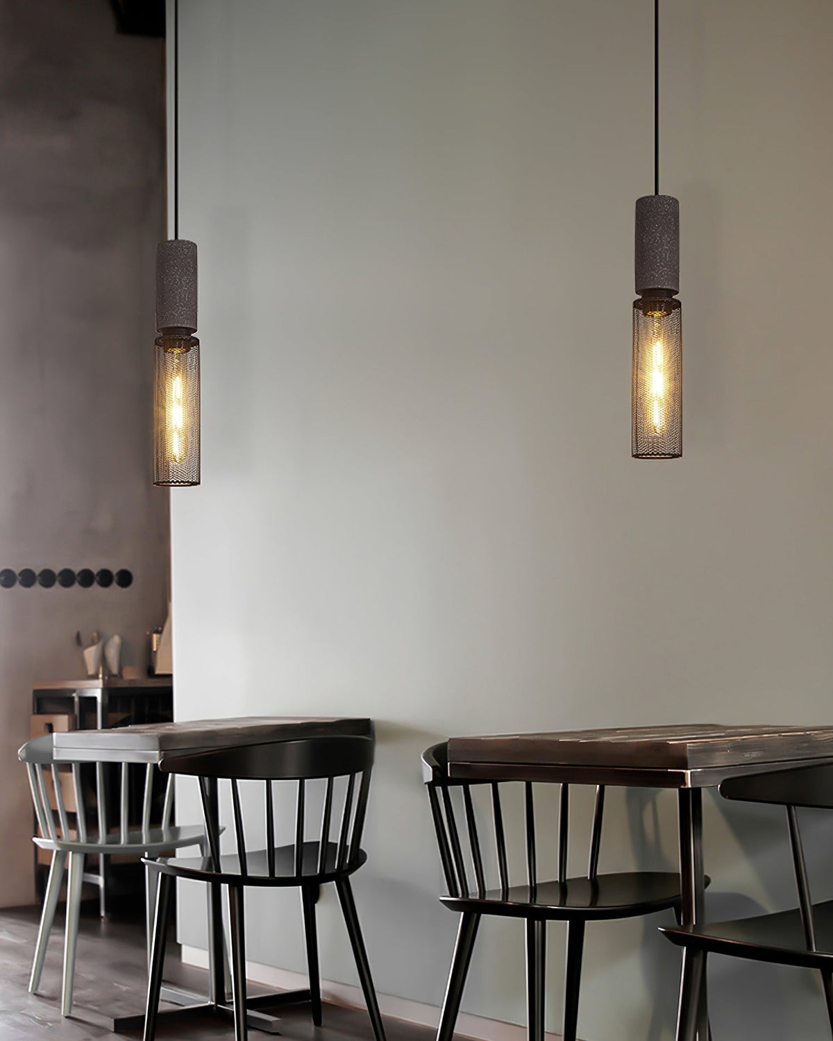 Lumeraine Cement Mesh lampă suspendată