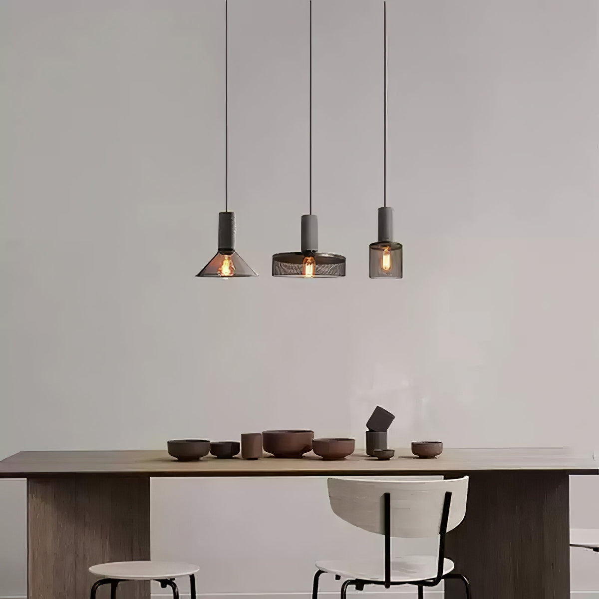 Lumeraine Cement Mesh lampă suspendată