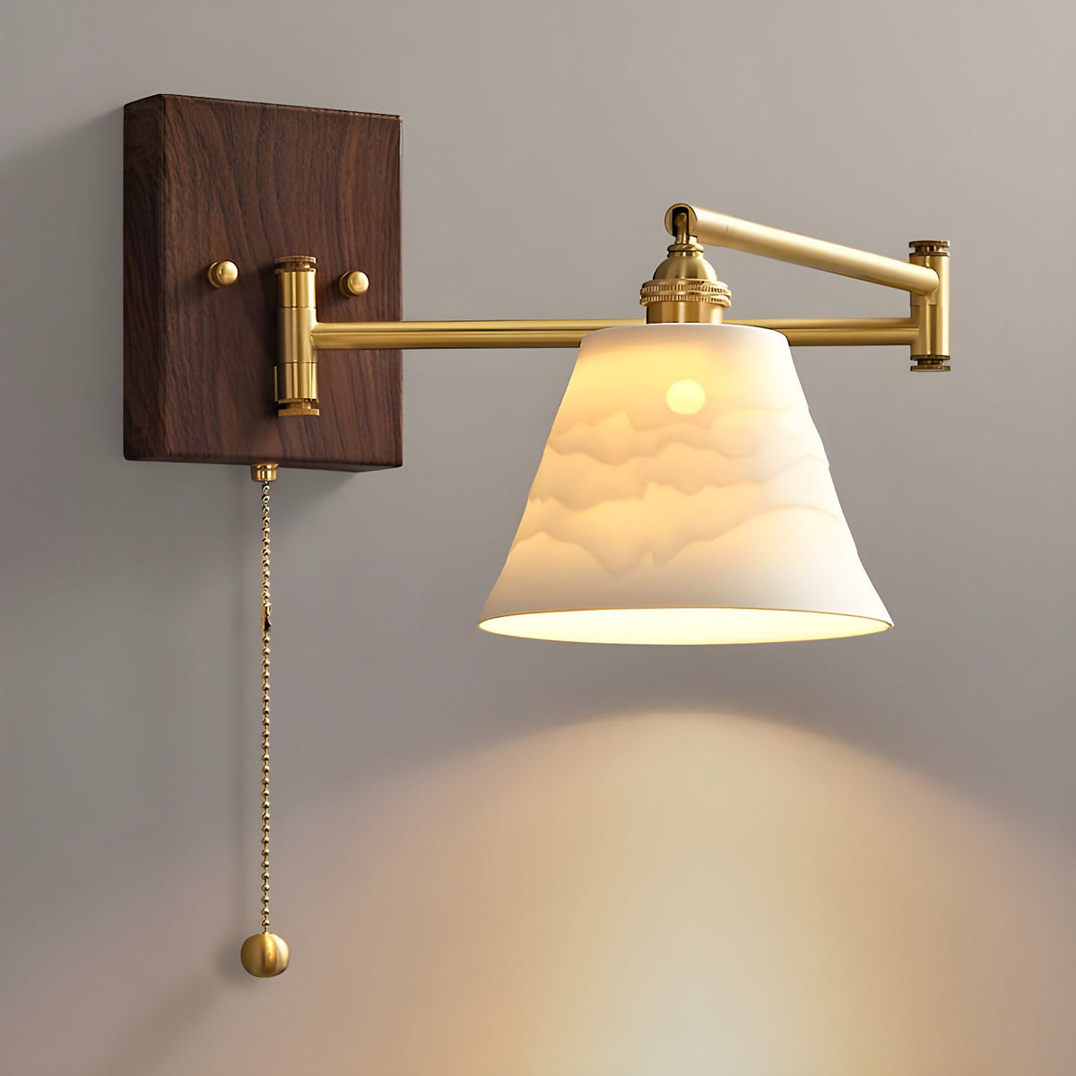 Elioaya aplică de perete unică cu geometrie ceramică și metal