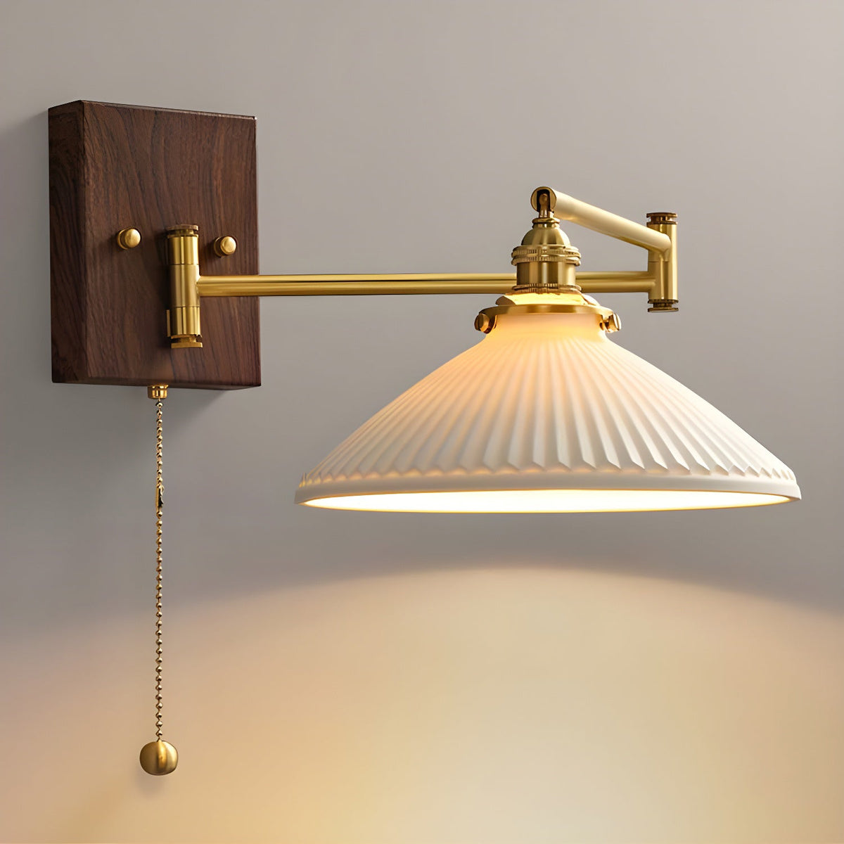 Elioaya aplică de perete unică cu geometrie ceramică și metal