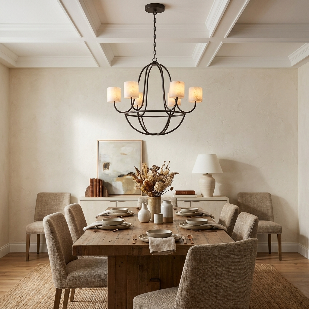 Quenford candelabru din alabastru
