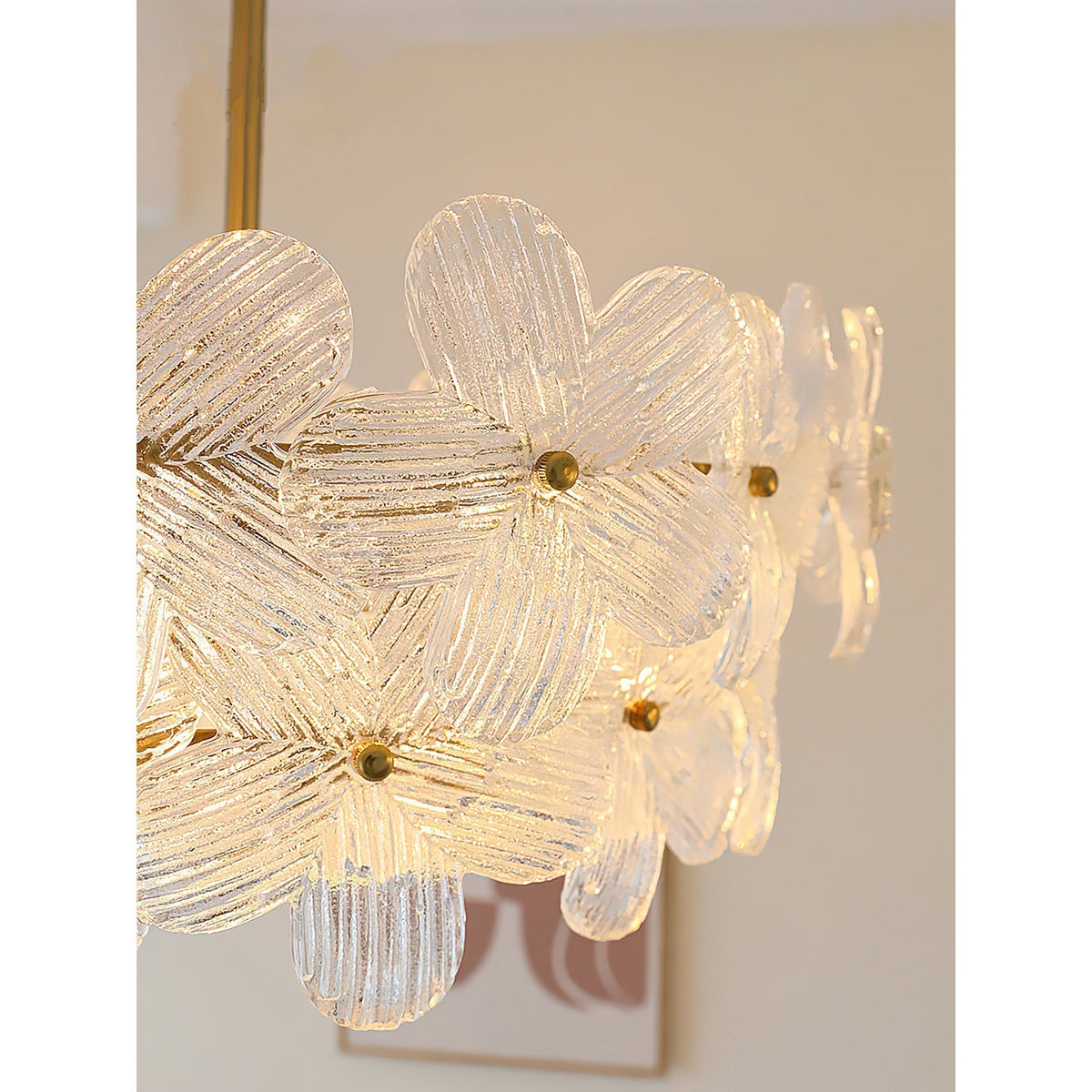Hydrangea candelabru din sticlă
