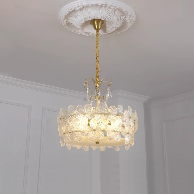 Hydrangea candelabru din sticlă