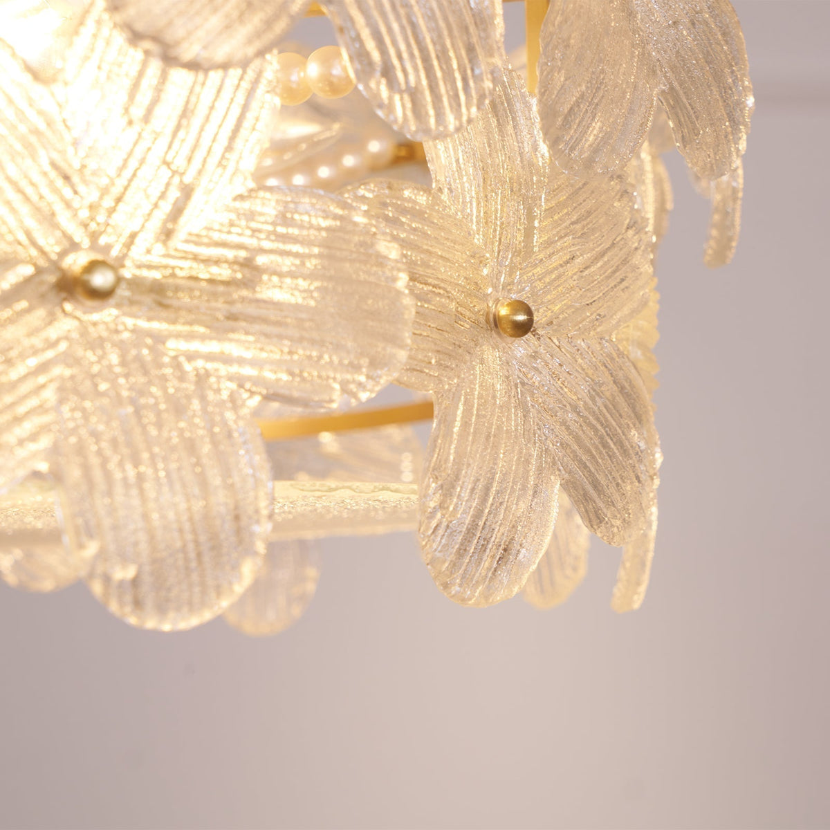 Hydrangea candelabru din sticlă