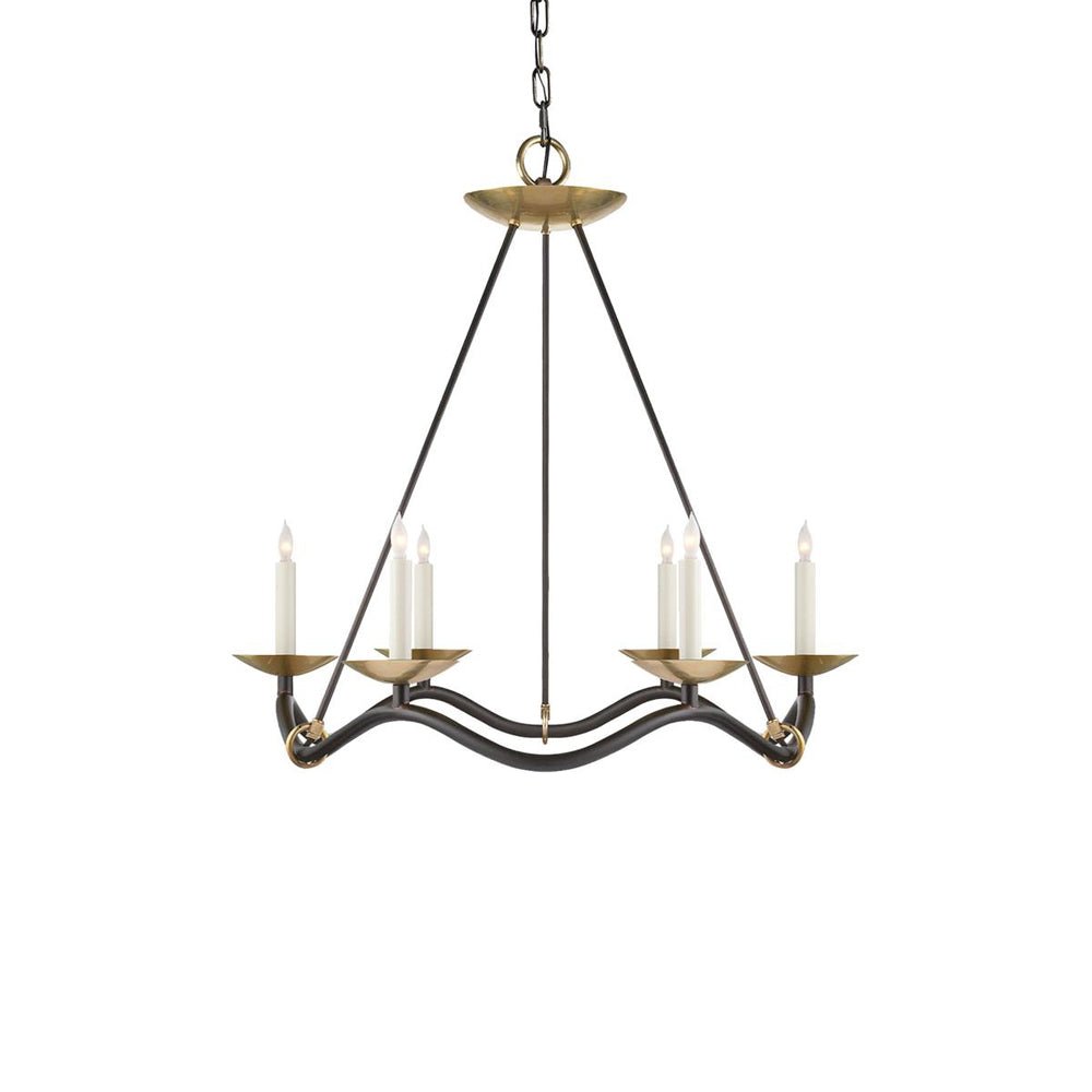 Evenor candelabru din alamă, elegant, vintage