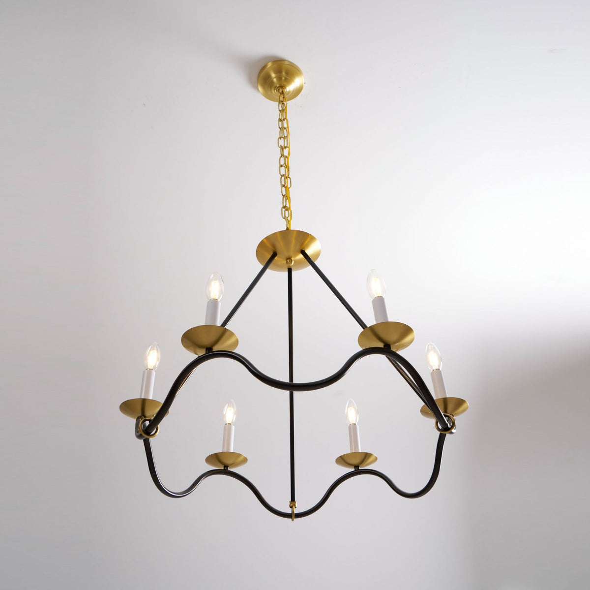 Evenor candelabru din alamă, elegant, vintage