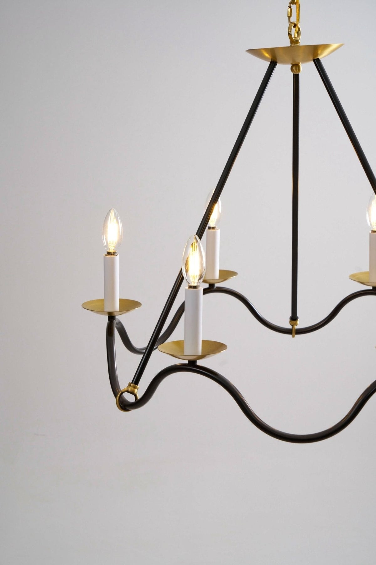 Evenor candelabru din alamă, elegant, vintage