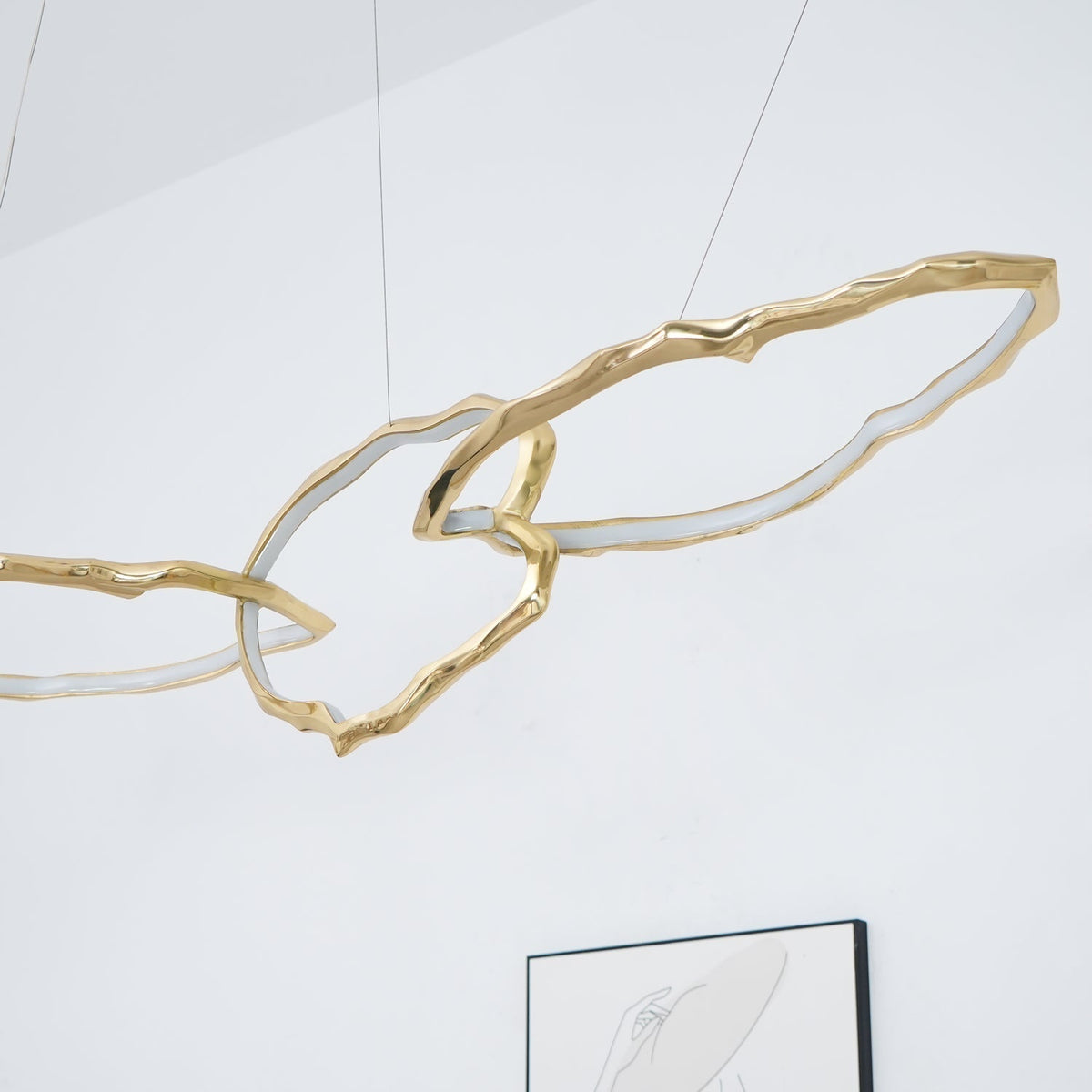 Aballs Cloud Rings Series candelabru din alamă
