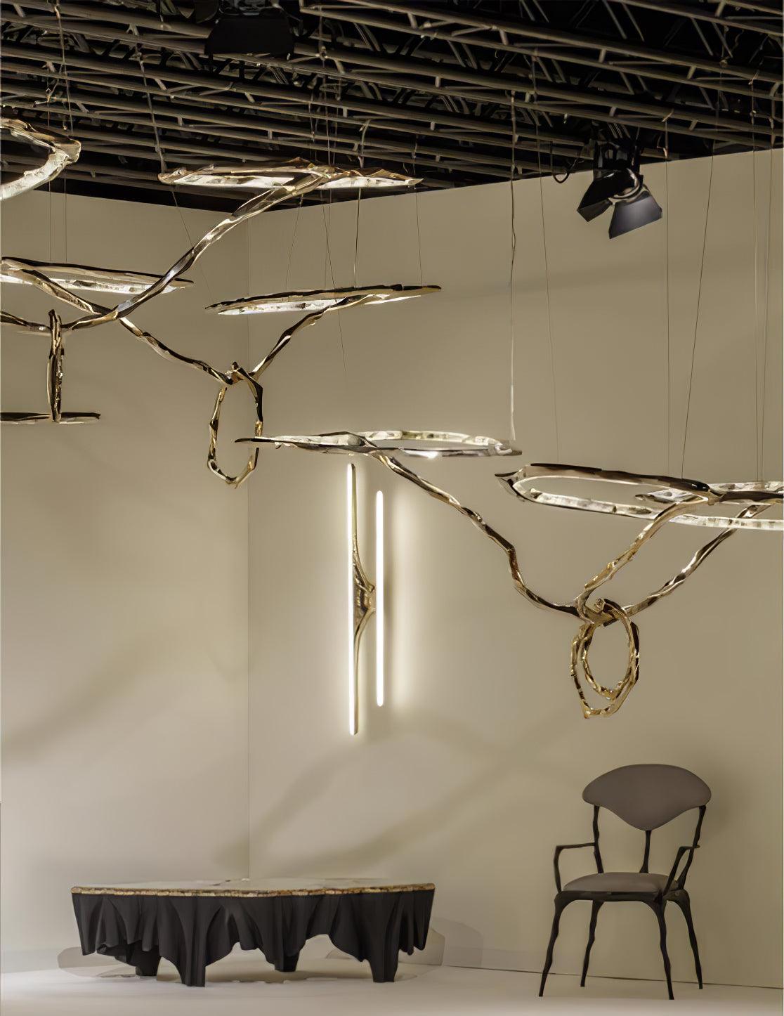 Aballs Cloud Rings Series candelabru din alamă