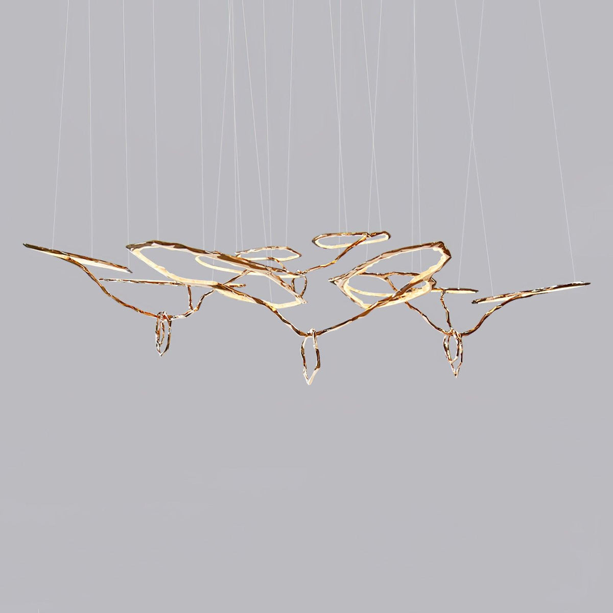 Aballs Cloud Rings Series candelabru din alamă