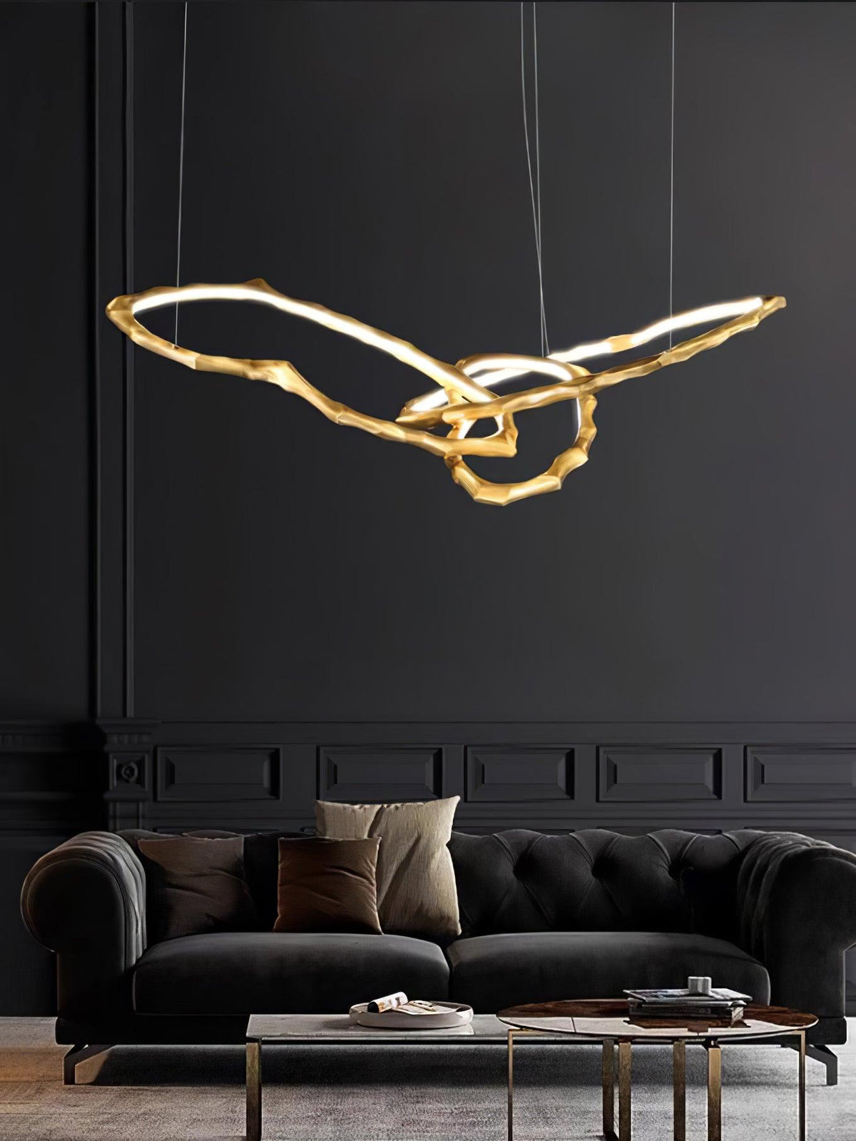 Aballs Cloud Rings Series candelabru din alamă
