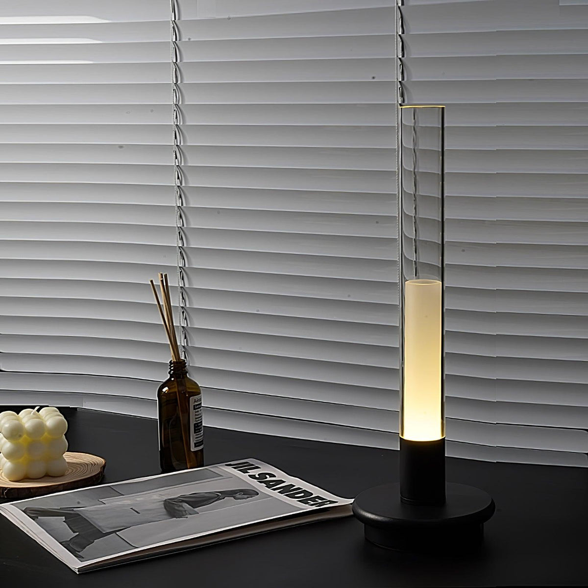 Tevi acril lampă de masă minimalistă