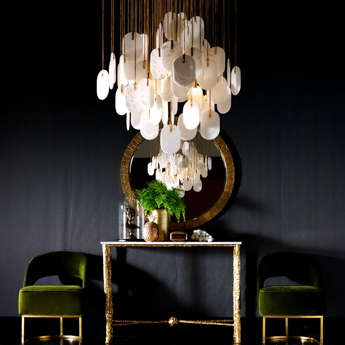 Nivivira candelabru din alabastru