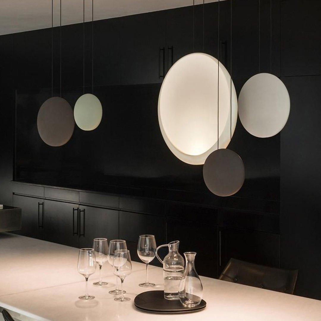 Arisha lampă suspendată modernă, metal, negru/alb/Verde/Gri