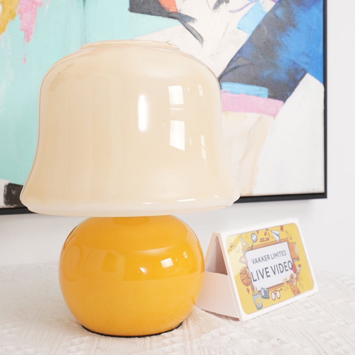 Holg lampă de masă din ceramică, de lux