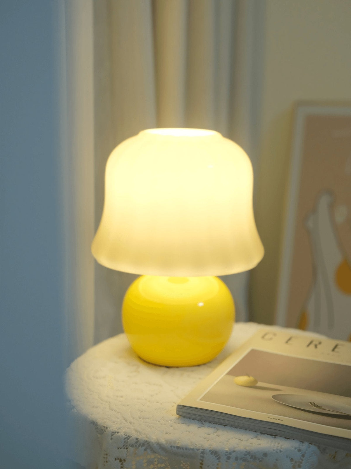 Holg lampă de masă din ceramică, de lux