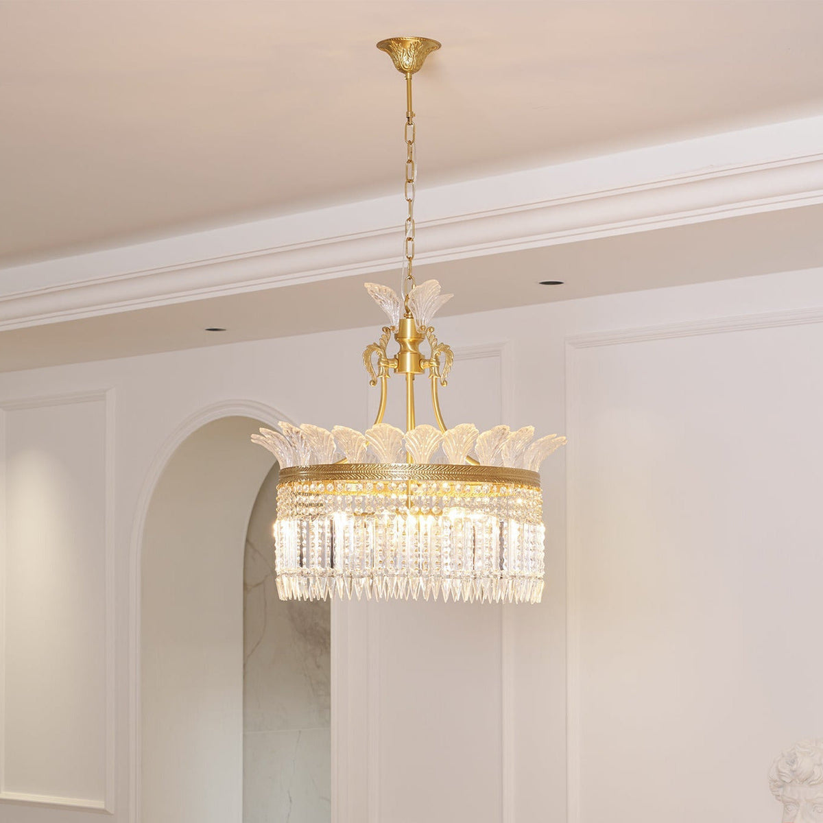Miles candelabru, în stil Empire francez, de lux, rustic