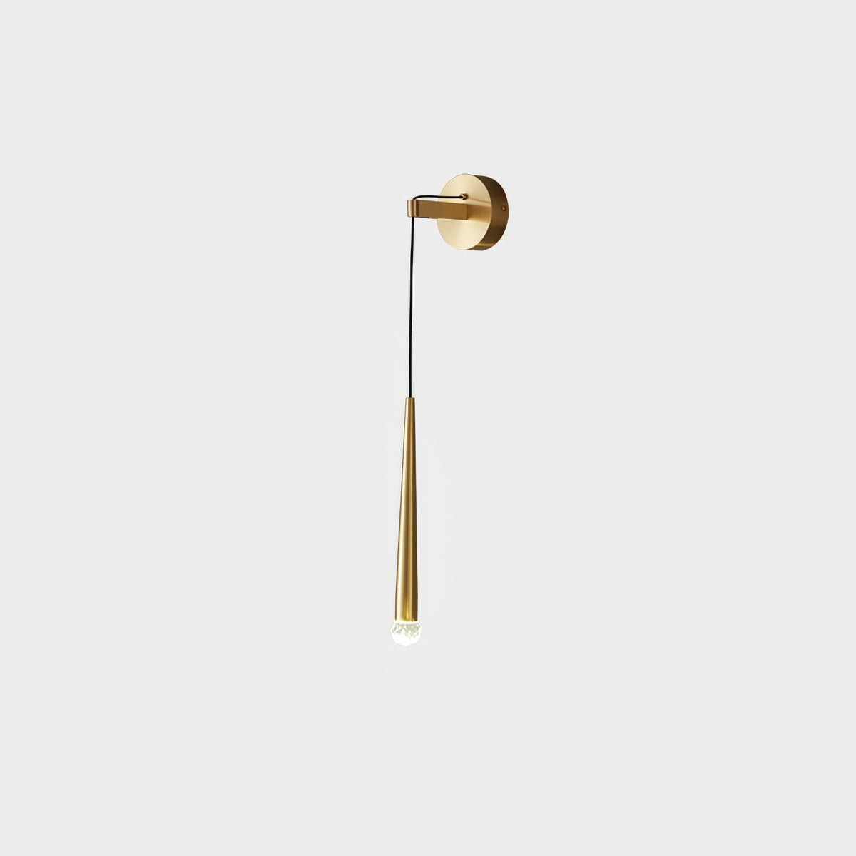 Dava aplică de perete din cristal, modernă, minimalistă, conică