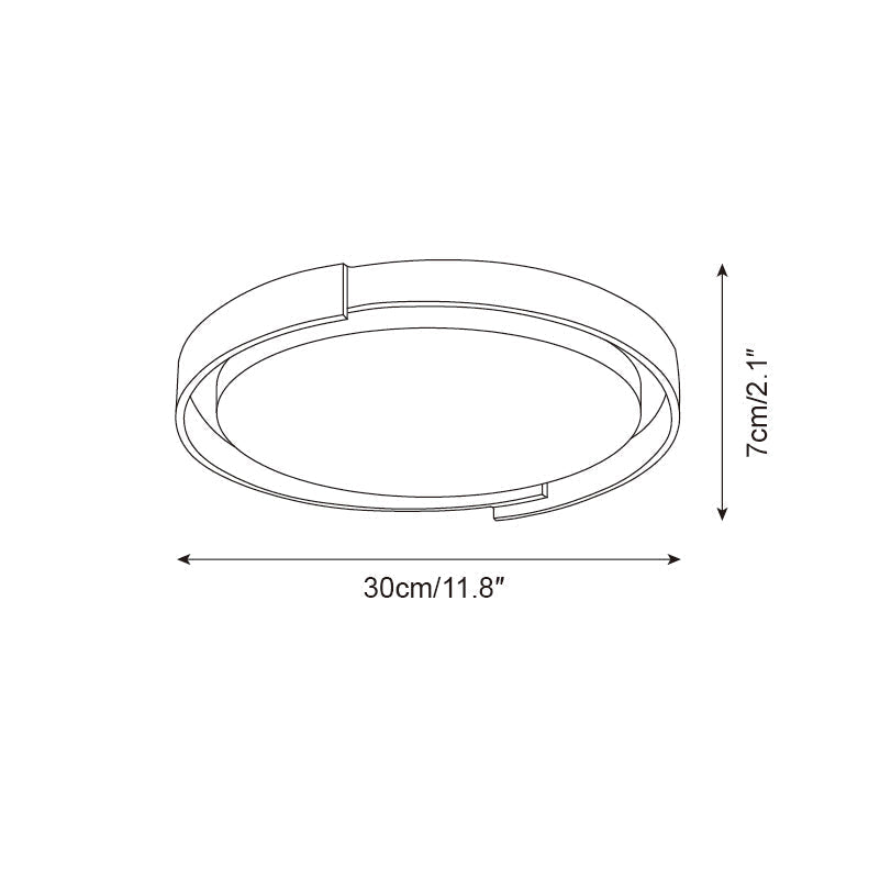 Solen plafonieră din travertin, minimalistă, rotundă