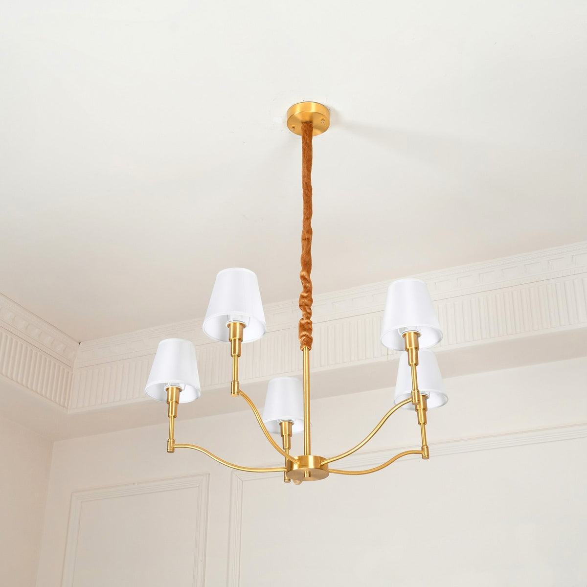 Linoelle candelabru cu abajur textil