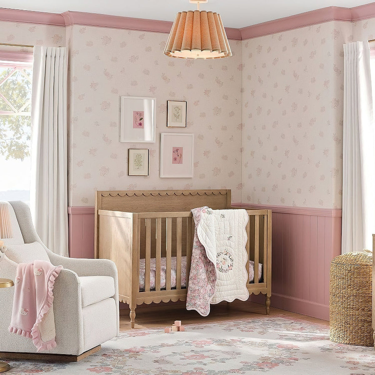 Cirerise plafonieră aplicată, cu margine festonată