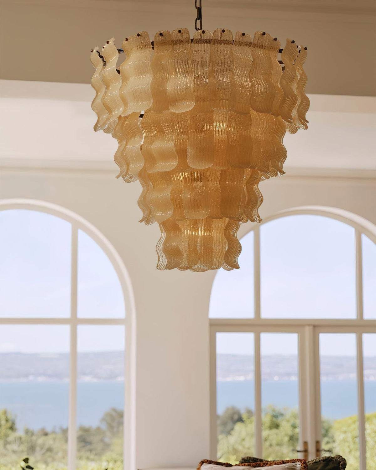Viraiian candelabru cu Unde Texturate