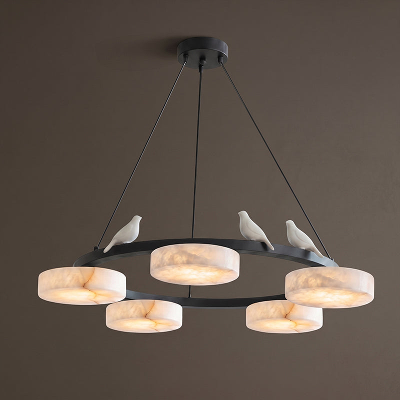 Nivaian candelabru Rotund din alabastru