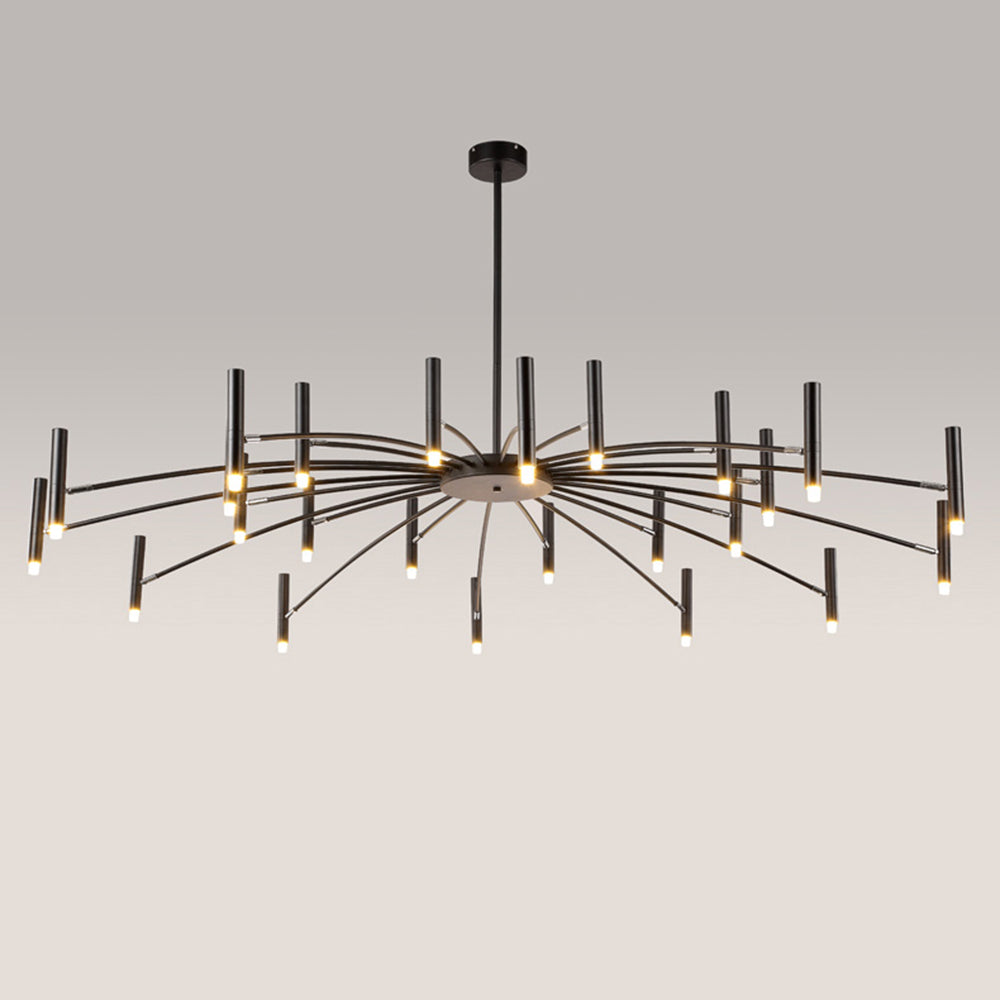 Arisha modern Blown Linear metal Multi-heads candelabru