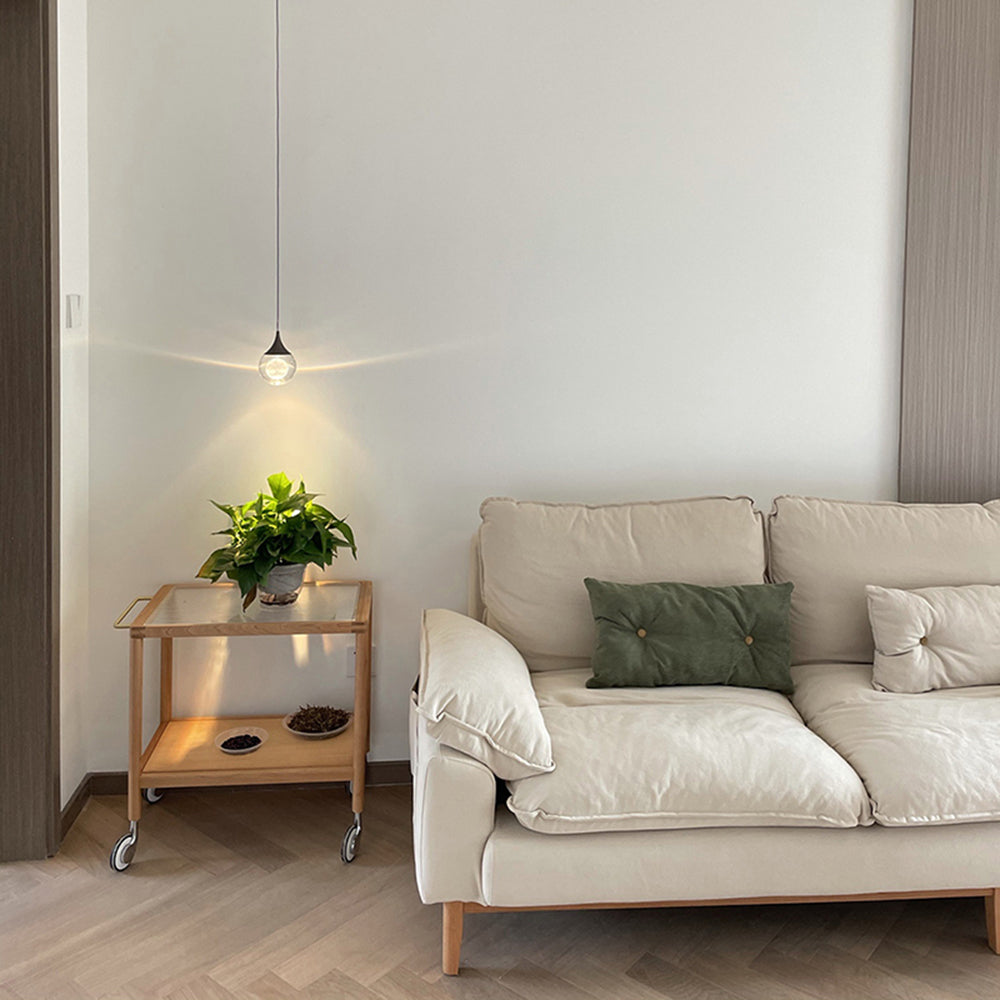 Aria lampă suspendată minimalistă metal Lunar, negru