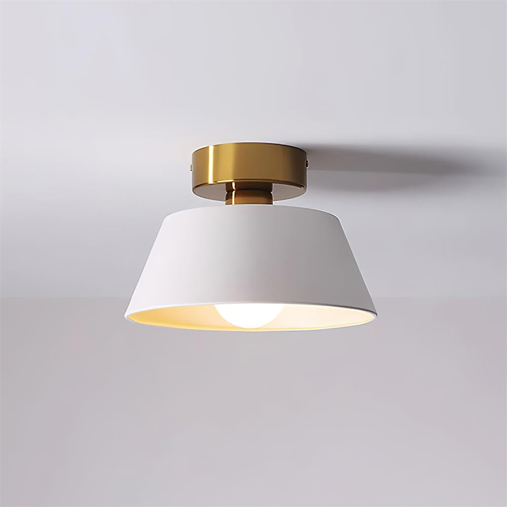 Plafonieră aplicată modernă cu rozetă metalică, minimalistă